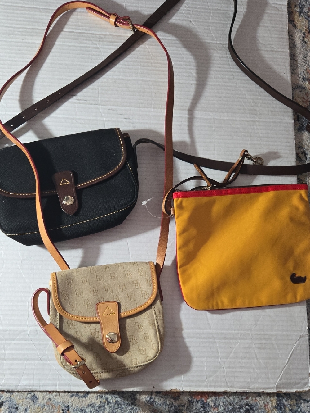 Dooney&bourke  Small Crossbody Bag in Beige and Tan - Classic Style